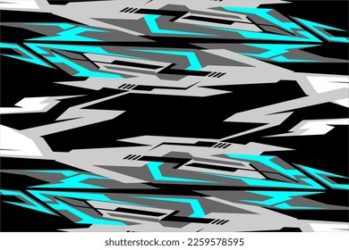 Design vector racing background with a unique stripe pattern, a unique blend of blue, gray and other unique colors suitable for your racing design