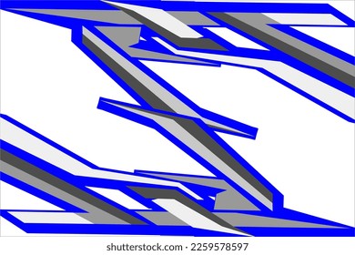 Design vector racing background with a unique stripe pattern, a unique blend of blue, gray and other unique colors suitable for your racing design