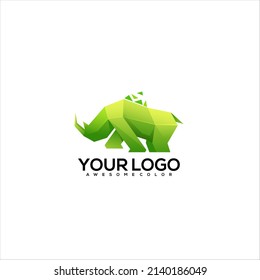Design Vector Rhino logo gradient