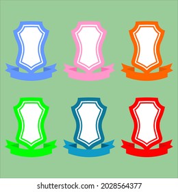 Design vector ribbon shield variant