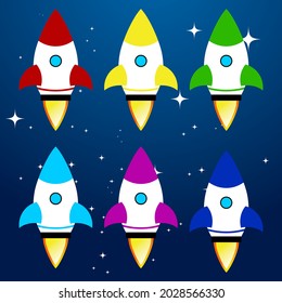 Design vector rocket variant eps