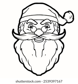Vector de diseño Santa Claus Head