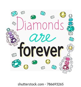 design vector set collection with diamonds, earrings, jewelry and gems