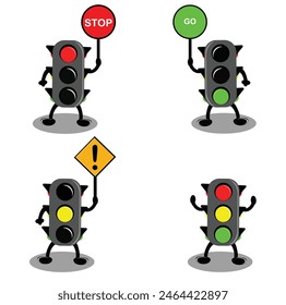 design vector set of traffic lights