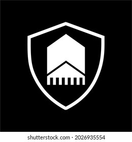 Flecha de hogar del protector de vector de diseño