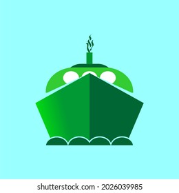 design vector ship at sea