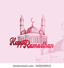 design vector sketch Ramadan background