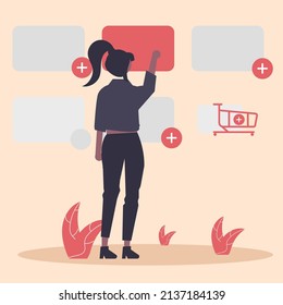 Design vector small scene material background illustration