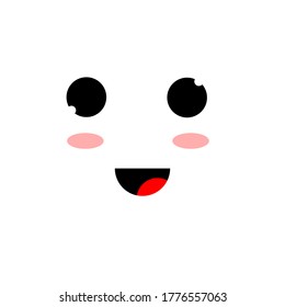 design vector smiles very sweetly
