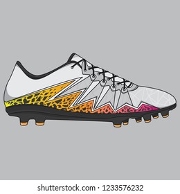 design vector sneakers football shoes, vector EPS 10