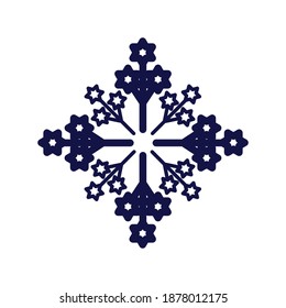 Design vector snow type icon line flower