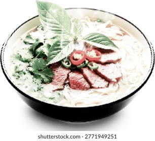 Design vector soup retro