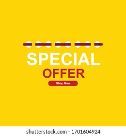 design vector special offer for advertising purposes