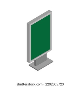 Design Vector Standing Banner Green Screen 