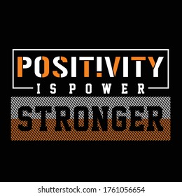 Design vector stronger typography for t-shirt