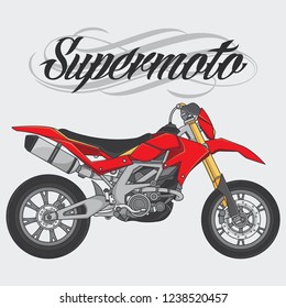 design vector supermoto racing team, vector EPS 10