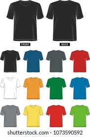 design vector t shirt template collection for men 