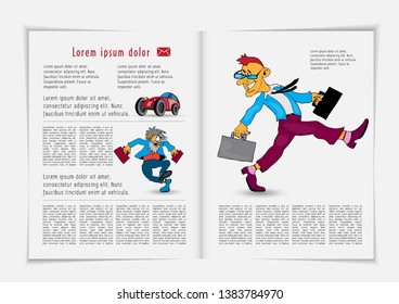 Diseñar folletos, volantes, presentaciones para empresas con personajes de dibujos animados