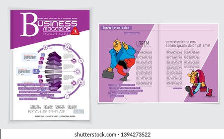Diseñar folletos, volantes, presentaciones para empresas con personajes de dibujos animados