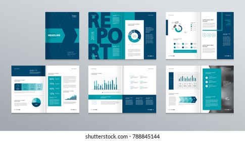 Diseño de plantilla vectorial para perfil de empresa, informe anual con portada, folletos, volantes, presentaciones, volante, revista, libro y tamaño a4. 