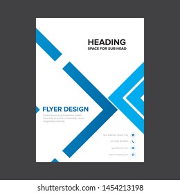 Diseño de plantilla vectorial para perfil de empresa, informe anual, folletos, volantes, presentaciones, volante, revista, libro y tamaño a4. - Vector