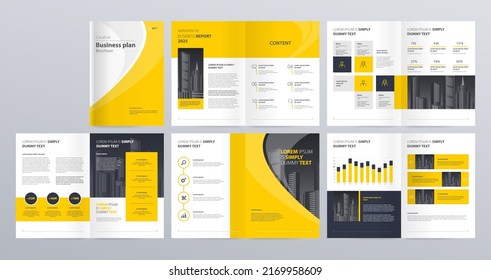 Diseño de plantillas vectoriales para el perfil de la empresa, informe anual con portada, folletos, folletos, presentaciones, folleto, revista, libro y tamaño a4