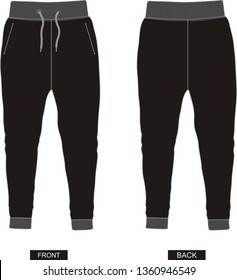 design vector template pants 