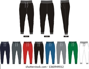 design vector template pants 