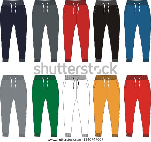 Design Vector Template Pants Stock Vector (Royalty Free) 1360949009