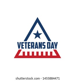 design vector template Veterans day. Honoring all who served. November 11.