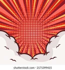 Design Vector Templates, Banners, Comic Poster Backgrounds