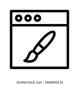 design vector thin line icon 