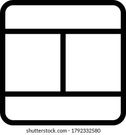 design vector thin line icon 