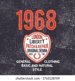 design vector typography badge for print t shirt