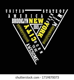 Design vector typography BORN TO WIN  AND AWESOME T stock vector, vector illustration, vector typography