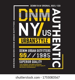 Design vector typography new York denim for t-shirt