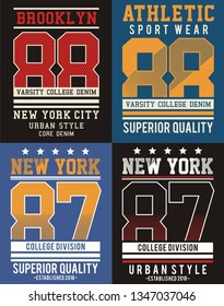 design vector typography number for print t shirt  
