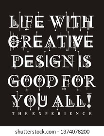 design vector typography for print t shirt men 