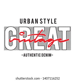 diseño tipografía vectorial para pantalones de impresión t 