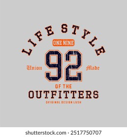 Tipografía de Vector de diseño para camiseta impresa, etc.
