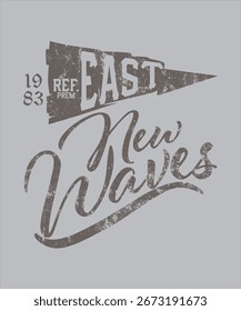 Tipografía de Vector de diseño para camiseta impresa, etc.