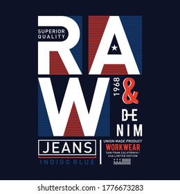 Tipografía vectorial de diseño Denominación en bruto para camisetas de impresión