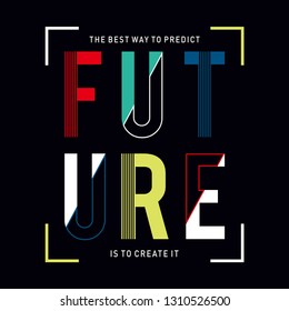 Design vector typography varsity collection future for t shirt print men