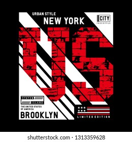 Design vector typography varsity collection united states for t shirt print men