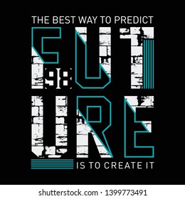 Design vector typography varsity collection future for t shirt print men