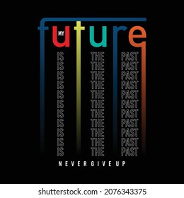 Design vector typography varsity collection future for t shirt print men