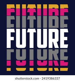 Design vector typography varsity collection future for t shirt print men
