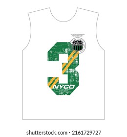 Design vector typography varsity for print t shirt