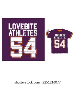 Design vector typography varsity for print t shirt