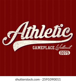 Design vector typography varsity for print t shirt, etc
